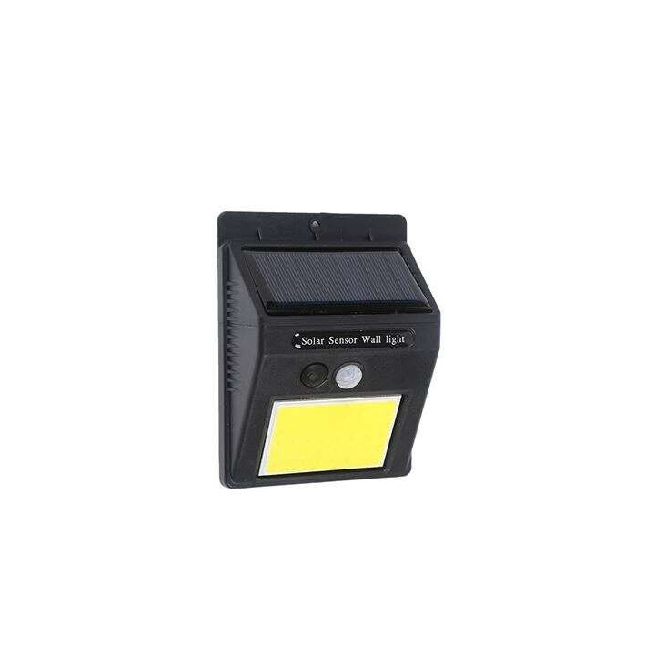 Elbat Aplique Led Solar - 110LM - Luz Fria 6500K - Sensor de movimiento - Bateria 1200mAh