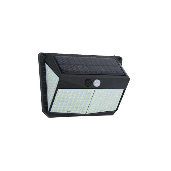 Elbat Aplique Solar 3 Caras - 250LM - Luz Fria 6500K - Sensor Movimiento - Bateria 1200mAh