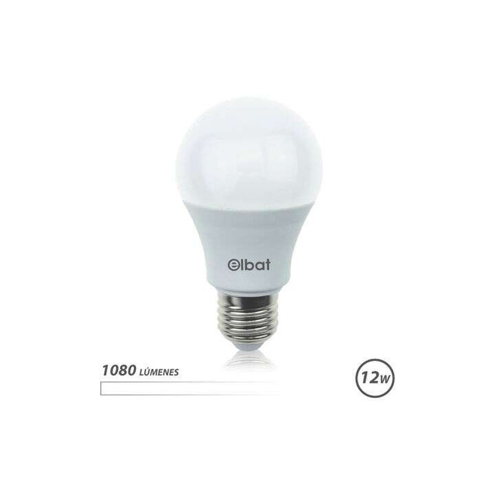 Elbat Bombilla LED A60 - 12W - 1080lm - E27 - Luz Blanca