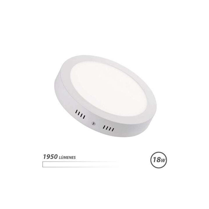 Elbat Downlight Circular Sobre Pared LED - 18W - 1950lm - Luz Blanca