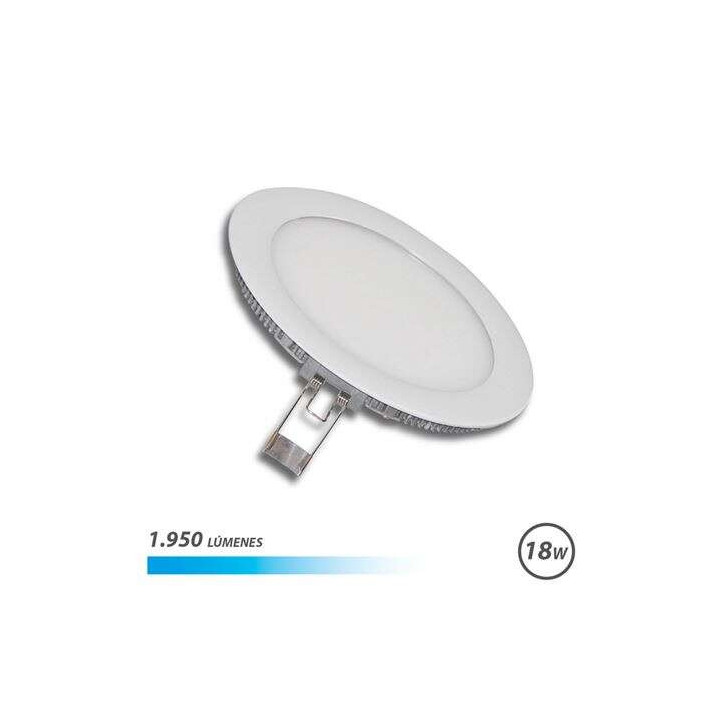 Elbat Downlight Empotrar Ultraplano LED - Luz Fria 18W 1950LM - Diseño de Bajo Perfil - Blanco Frio