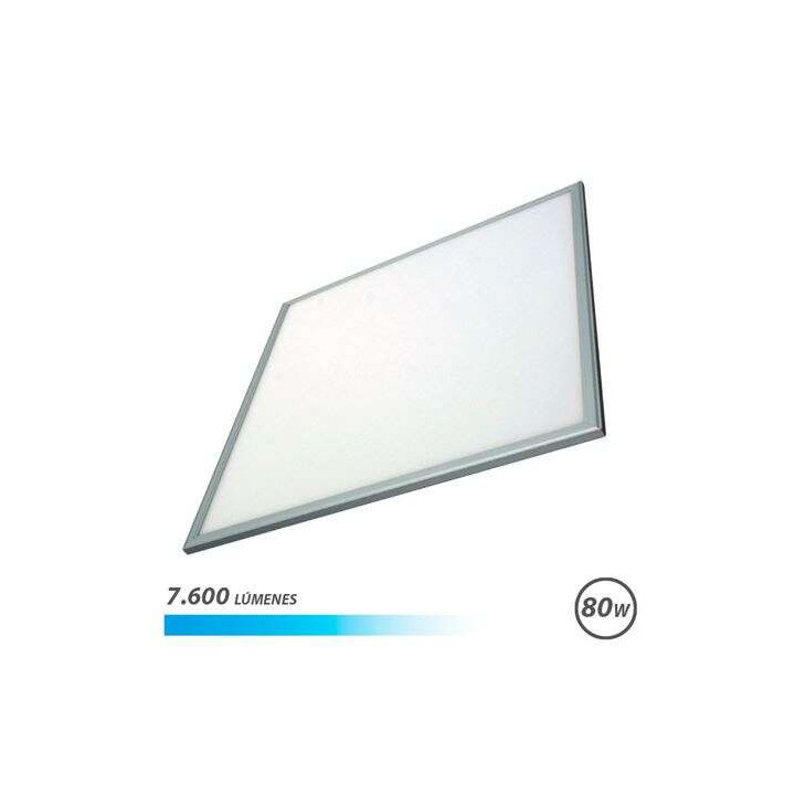 Elbat Panel LED 60x60 80W 7600LM - Luz Fria - Ahorro de Energia - Larga Vida Util - Facil Instalacion - Color Blanco