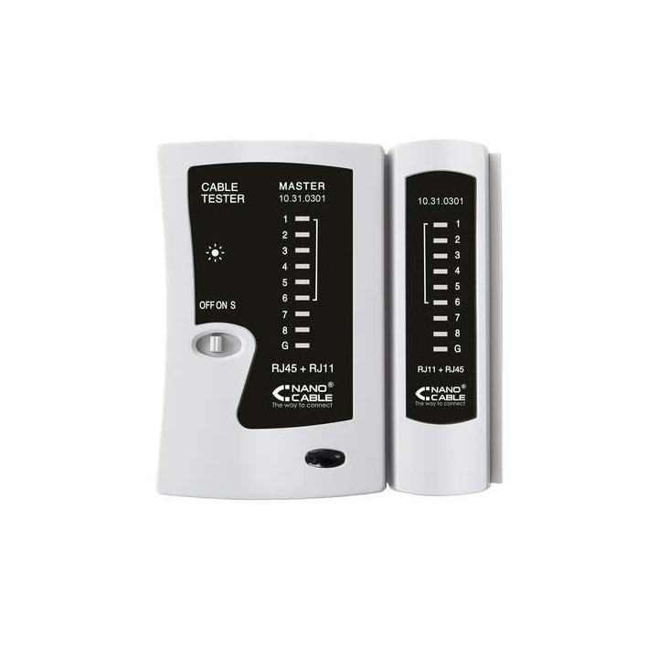 Nanocable Testeador para Cable RJ11/RJ12/RJ45