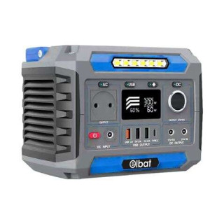 Elbat Generador de Energia Portatil - 300W - Bateria de Litio 78.000Mah - Display LED - Carga Solar - Accesorios Incluidos - Pu