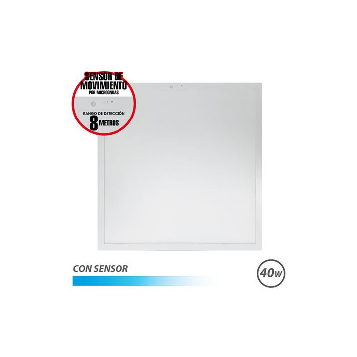 Elbat Panel LED 60x60 40W - 4600Lm - Luz Fria - con Sensor - Color Blanco