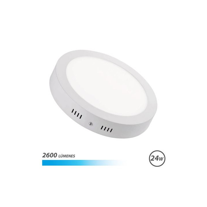 Elbat Downlight Circular sobre Pared LED 24W Luz Blanca - Color Blanco