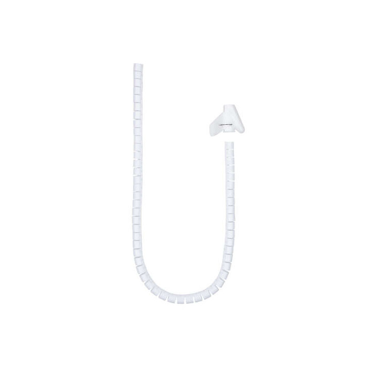 Nanocable Organizador de Cables Flexible 25mm - Longitud 1m - Color Blanco