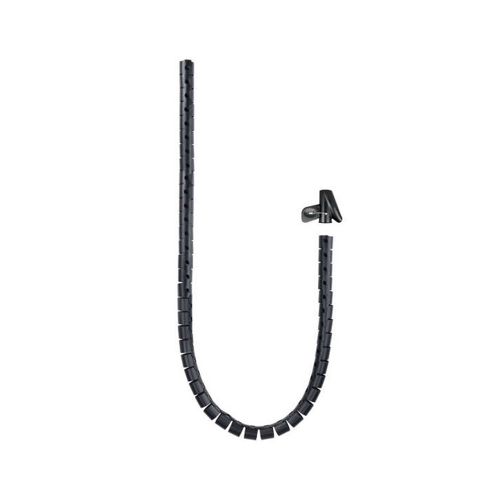 Nanocable Organizador de Cables Flexible 25mm - Longitud 2m - Color Negro