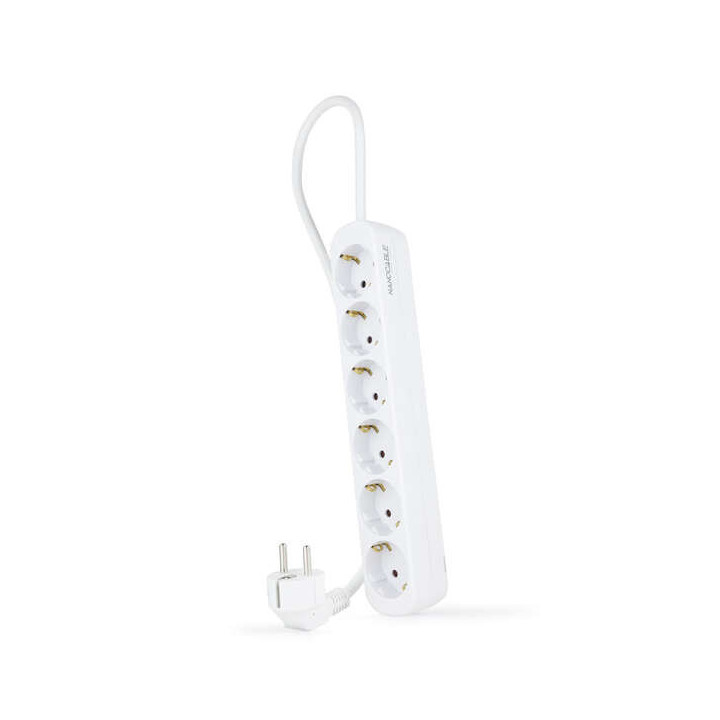 Nanocable Regleta 6 Tomas - 1.4m - Color Blanco