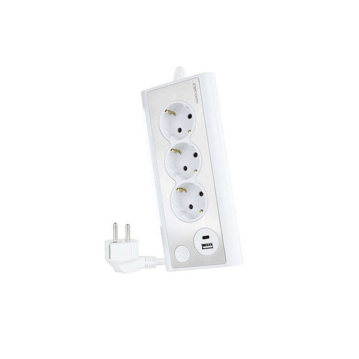 Nanocable Regleta de Sobremesa con 3x Shuckos