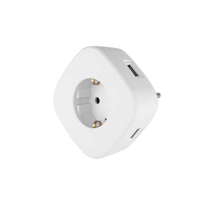 Orbegozo EN 1500 Enchufe 4 en 1 - Carga Multiples Dispositivos Simultaneamente - Compacto y Versatil - Ideal para Viajes y Desp