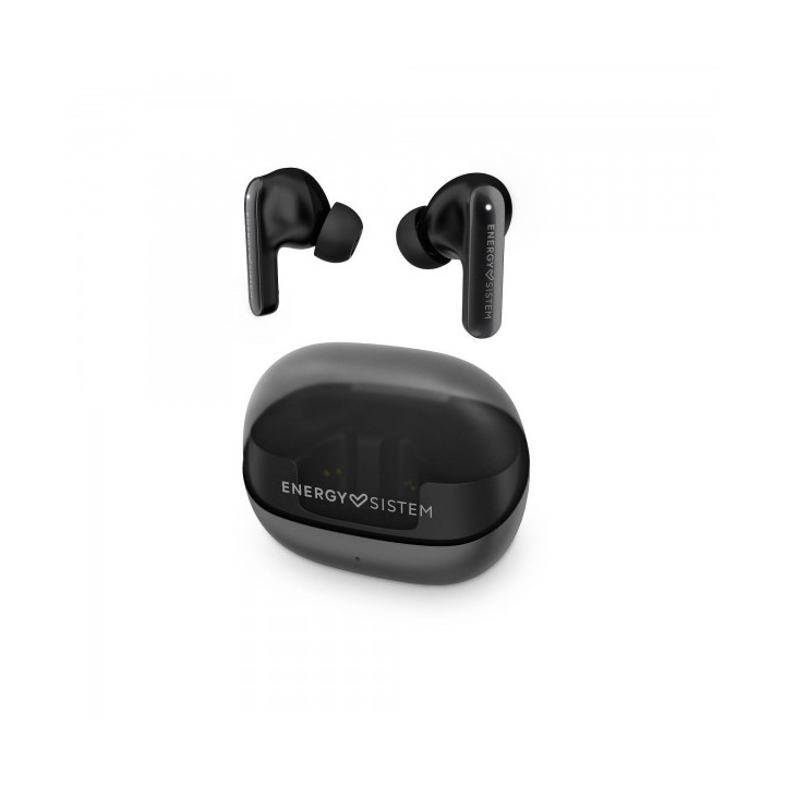 Energy Sistem Auriculares ANC -30dB - Quad Mic - Bluetooth 5.4 - 25h Autonomia - IPX4 - Plastico Reciclado - Color Negro