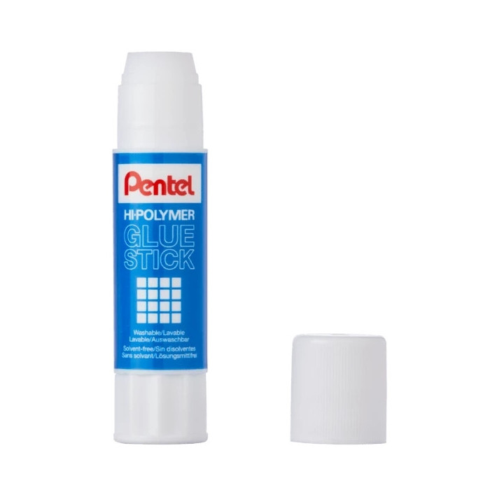 Pentel Hi-Polymer Pegamento en Barra 25gr - Facil Aplicacion - Ideal para Oficina