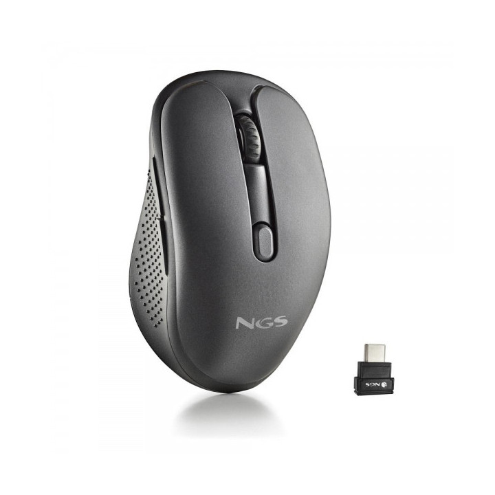 NGS Evo Jot Raton Inalambrico 1600dpi - Conexiones: 2.4 GHz USB-C + Bluetooth 5.1 + Bluetooth 5.1 - 5 Botones - Uso Diestro - C