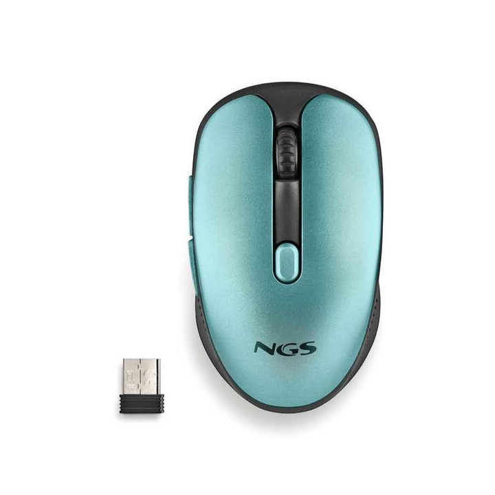 NGS Evo Rust Ice Raton Inalambrico USB 1600dpi - 5 Botones - Recargable - Uso Diestro