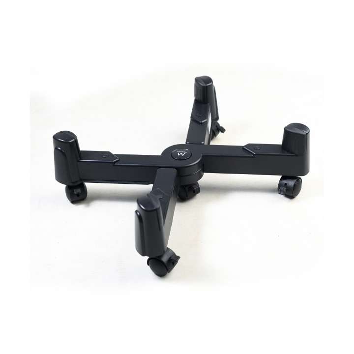 Ewent EW1292 Soporte Movil para CPU - Evita la Electricidad Estatica y las Marcas - Ajustable hasta 25 cm - Hasta 25 kg - Negro