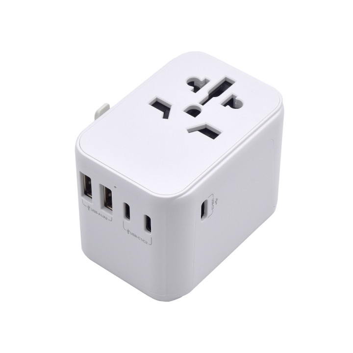 Ewent Adaptador de Viaje Universal - Conexiones para Europa (Schuko)