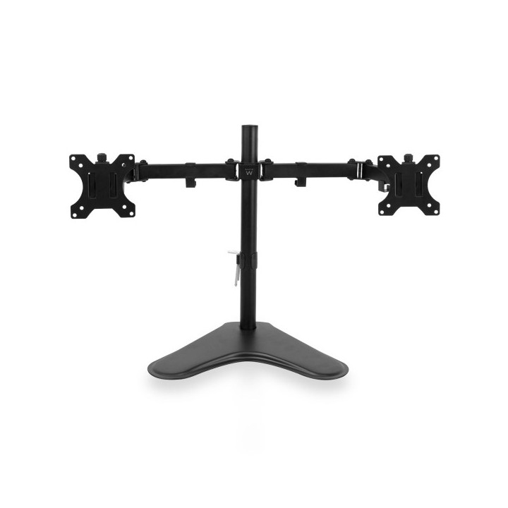 Ewent Soporte de Escritorio para 2 Monitores hasta 32" - VESA Maximo 100x100 - Color Negro