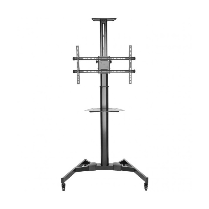 Ewent Soporte de Suelo EW1440 con Rueda - Bandeja - 37-70 - Peso Maximo Soportado 50Kg - Color Negro