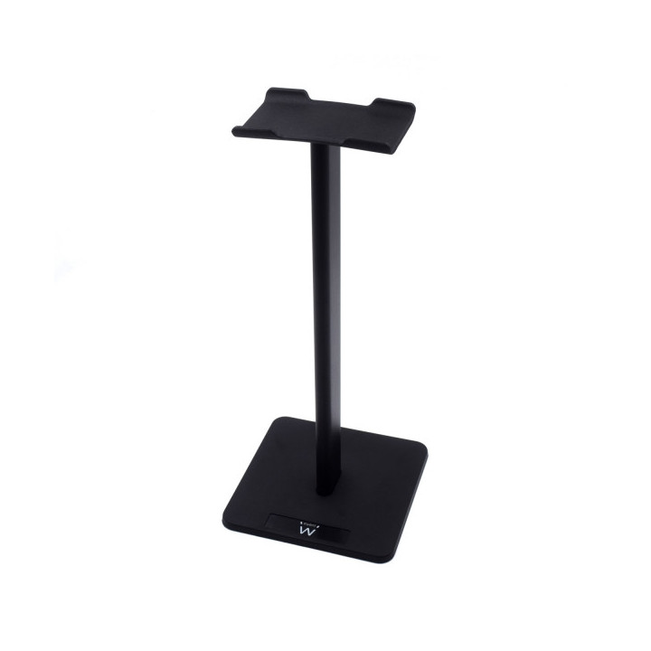 Ewent Soporte de Sobremesa Universal para Auriculares - Aluminio - Estable y Seguro - 95x95x220mm - Base Antideslizante - Color