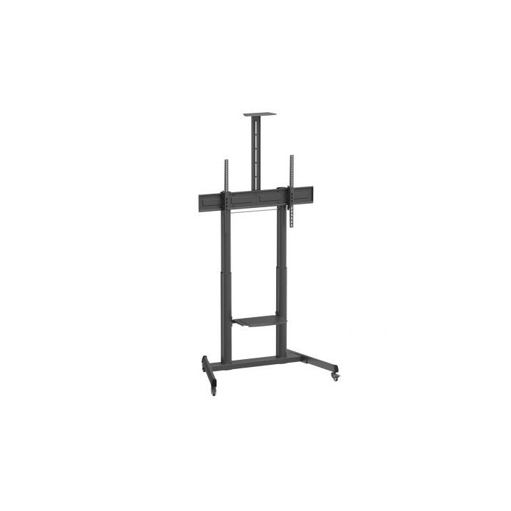 Ewent EW1591 Soporte de Suelo para Pantallas Interactivas/TV de 60 a 100" - Bandeja Multiusos - Peso Max. 120kg - Altura e Incl