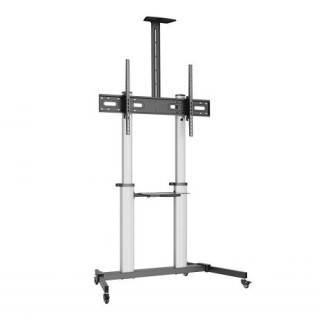 Ewent EW1592 Soporte de Suelo para Pantallas Interactivas/TV de 60 a 100" - Bandeja Multiusos - Peso Max. 100kg - Altura e Incl