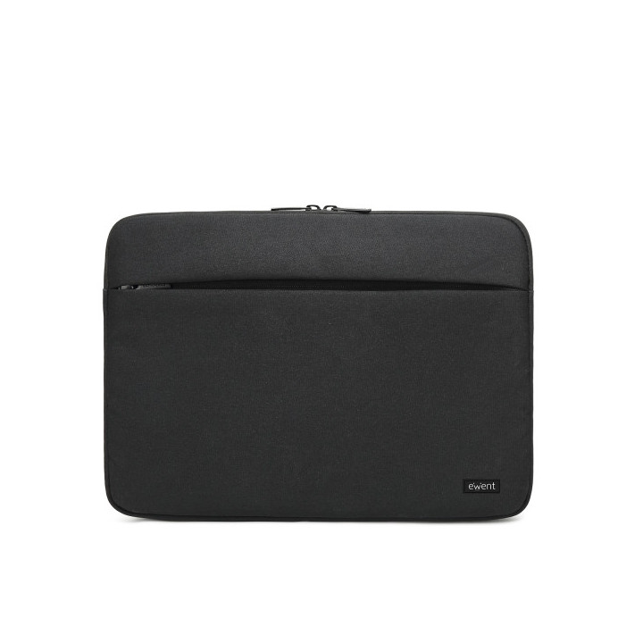 Ewent Funda para Portatil de hasta 13.3" - Poliester - Compartimiento Adicional - Color Negro
