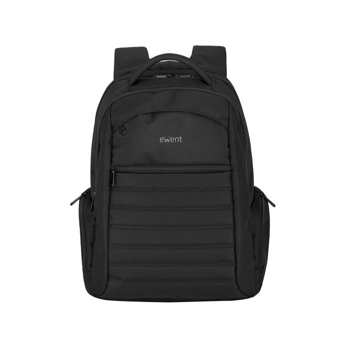Ewent EW2528 Mochila Urban Notebook - hasta 17" - 5 Compartimentos - Material a prueba de Agua - Color Negro