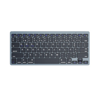 Ewent Teclado de Viaje - Modo Ahorro de Energia - Bluetooth 3.0 - Disposicion Portuguesa QWERTY PT - 2x Bateria AAA (Incluida)