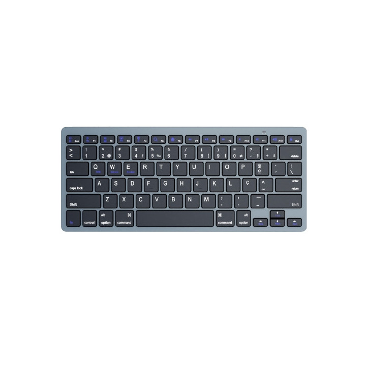 Ewent Teclado de Viaje - Modo Ahorro de Energia - Bluetooth 3.0 - Disposicion Portuguesa QWERTY PT - 2x Bateria AAA (Incluida)