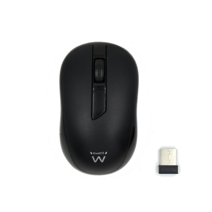 Ewent Raton Inalambrico 2.4hz - Receptor USB-A - 1000dpi - 1 Bateria AA (Incluida) - Color Negro