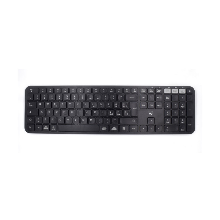 Ewent Teclado Inalambrico - Modo Ahorro de Energia - Disposicion Italiana QWERTY IT - 1x Bateria AAA (Incluida) - Alcance hasta