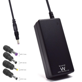 Ewent Cargador Especifico para Portatiles ASUS - 65W de Potencia - 4 Clavijas Intercambiables - Color Negro