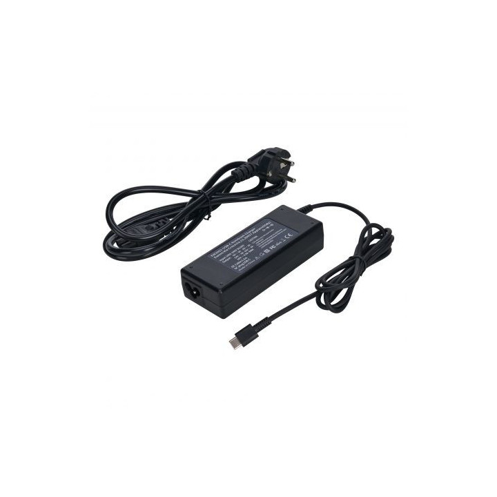 Ewent Cargador Universal para Portatil de 90W - USB-C - Power Delivery - Gestion Inteligente de Corriente - Color Negro