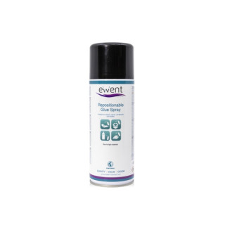 Ewent Spray de Pegamento Reposicionable - Secado Rapido - 395gr - Color Transparente