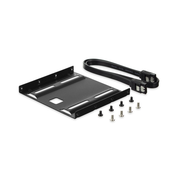 Ewent Pack Adaptador de Montaje para Disco Duro HDD/SSD de 2.5" en Ranura de 3.5" - Incluye Cable SATA de 50cm - Metal Resisten