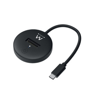 Ewent Estacion de Docking para SSD M.2 NVME - Soporte UASP y TRIM - Cable de 50cm - Color Negro