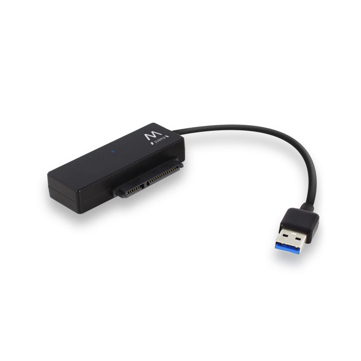 Ewent Cable Adaptador SATA a USB-C - USB-C 3.1 Gen1 - SSD/HDD de 2.5/3.5" - ABS de Alta Resistencia - Indicador LED - Color Neg