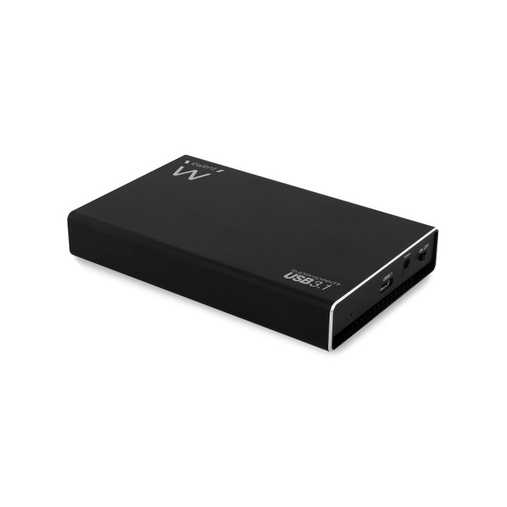 Ewent Carcasa Externa para HDD/SSD - USB-C 3.2 Gen2 - Aluminio - SSD/HDD de 2.5" - Color Negro