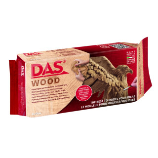 Das Wood Pasta de Madera para Modelar Que Endurece al Aire - 350g - Color Marron