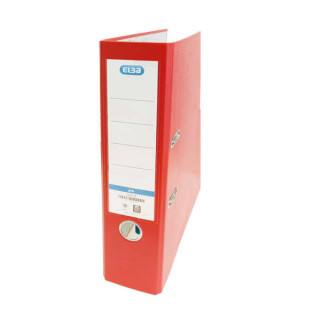 Elba Rado Top Archivador Tamaño Folio - Con Palanca y Rado - Ancho de 80mm - Forrado Exterior de Plastico - Interior de Papel