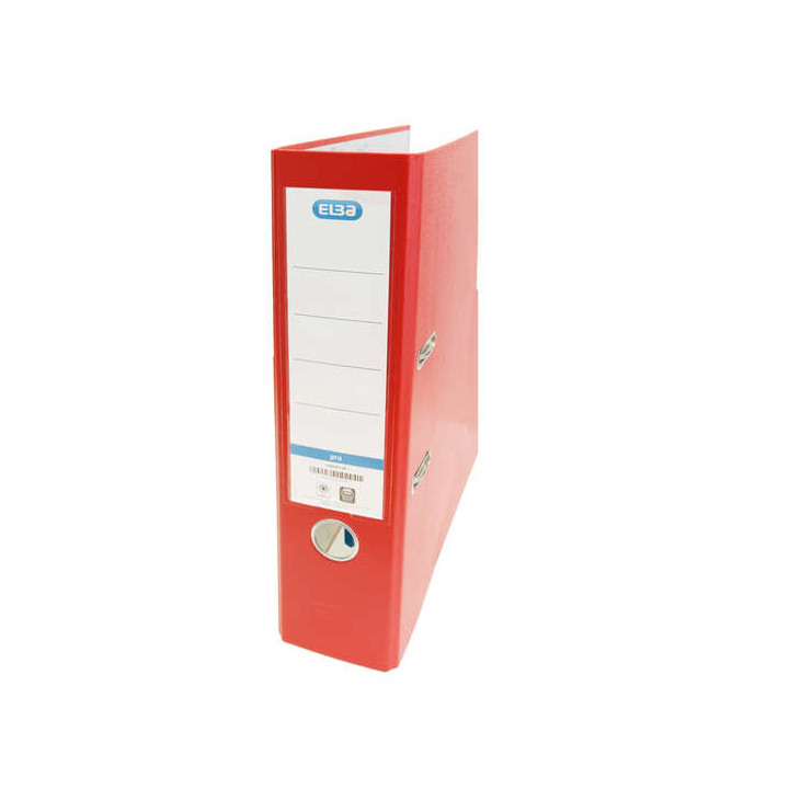 Elba Rado Top Archivador Tamaño Folio - Con Palanca y Rado - Ancho de 80mm - Forrado Exterior de Plastico - Interior de Papel