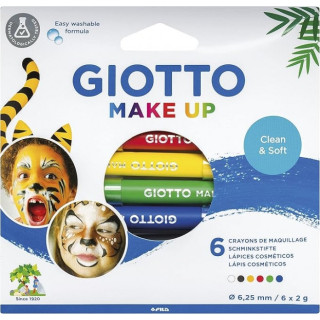 Giotto Make Up Classic Pack con 6 Lapices Cosmeticos - Se Lava con Agua - Dermatologicamente Testado - Colores Clasicos Surtido