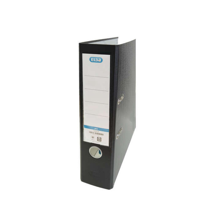 Elba Rado Top Archivador Tamaño Folio - Con Palanca y Rado - Ancho de 80mm - Forrado Exterior de Plastico - Interior de Papel