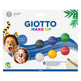 Giotto Make Up Classic Pack con 6 Maquillajes Faciales - Se Lava con Agua - Dermatologicamente Testado - Colores Clasicos Surti