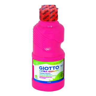Giotto Extra Quality Fluo Tempera - 250ml - Lispa para el Uso - Botella Bio Pet - Color Rosa Fluorescente
