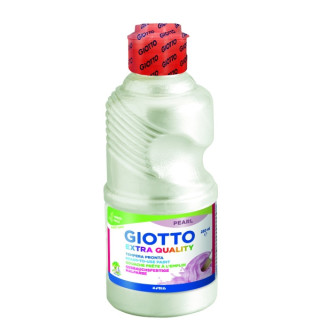Giotto Extra Quality Pearl Tempera - 250ml - Lispa para el Uso - Botella Bio Pet - Color Blanco
