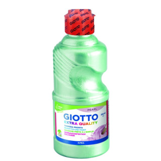 Giotto Extra Quality Pearl Tempera - 250ml - Lispa para el Uso - Botella Bio Pet - Color Verde
