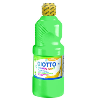 Giotto School Paint Tempera - 500ml - Lista para el Uso - Super Lavable - Botella Bio Pet - Color Turquesa