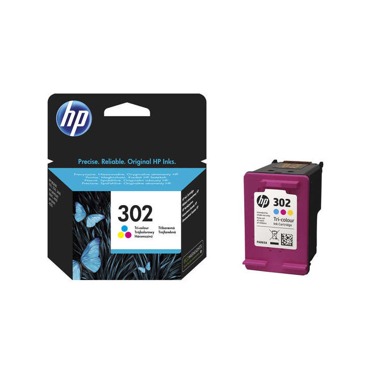 HP 302 Color Cartucho de Tinta Original - F6U65AE